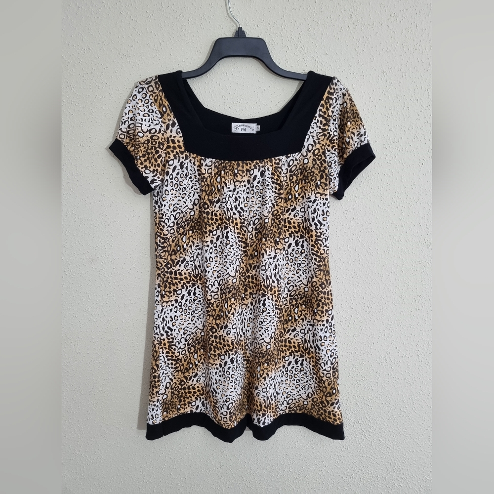 Romance FM Women's Dress Leopard Print Mini. Size S. - Picture 8 of 9